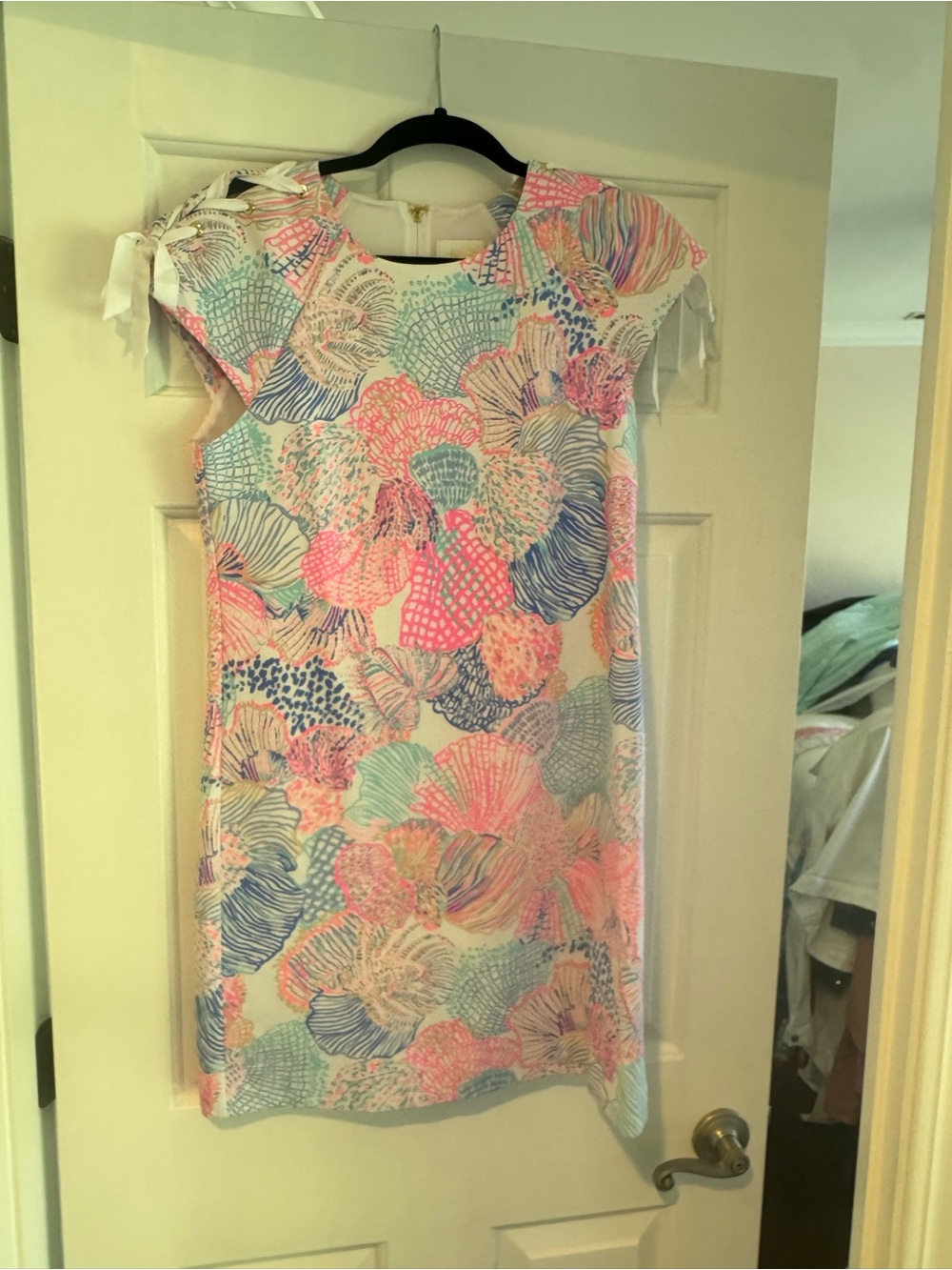 Lilly Pulitzer Seashell Print Shift Dress - White, Pink, Blue